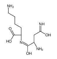 (2S)-6-amino-2-[[(2S)-2,4-diamino-4-oxobutanoyl]amino]hexanoic acid结构式