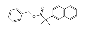 2,2-dimethyl-(2-naphthyl)acetic acid benzyl ester Structure