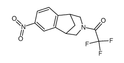2,2,2-Trifluoro-1-(1,2,4,5-tetrahydro-7-nitro-1,5-methano-3H-3-benzazepin-3-yl)ethanone Structure