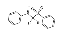 2-benzenesulfonyl-2,2-dibromo-1-phenyl-ethanone Structure