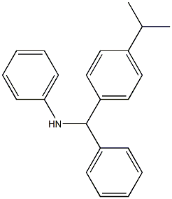 4-(1-Methylethyl)-N,α-diphenylbenzenemethanamine结构式