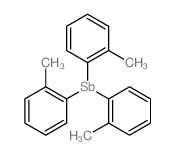 Stibine,tris(2-methylphenyl)- Structure