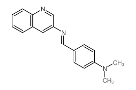 3-Quinolinamine,N-[[4-(dimethylamino)phenyl]methylene]-结构式