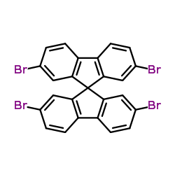 2,2',7,7'-tetrabromo-9,9'-spirobi[fluorene]结构式