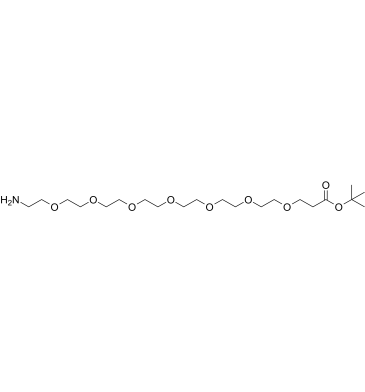 Amino-PEG7-t-butyl ester结构式