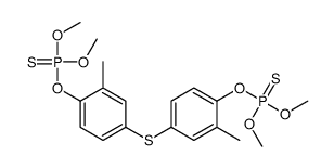 [4-(4-dimethoxyphosphinothioyloxy-3-methylphenyl)sulfanyl-2-methylphenoxy]-dimethoxy-sulfanylidene-λ5-phosphane Structure