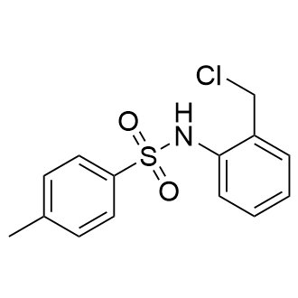 N-[2-(氯甲基)-苯基]-4-甲基苯-1-磺酰胺结构式