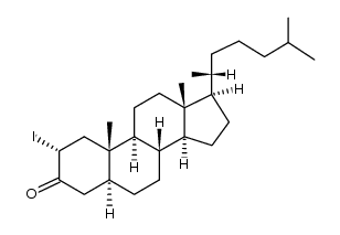 2α-iodo-5α-cholestan-3-one结构式