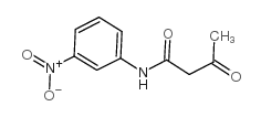 N-(3-nitrophenyl)-3-oxobutanamide structure