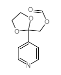 1,3-Dioxolane-2-methanol,2-(4-pyridinyl)-, 2-formate Structure