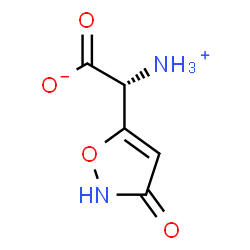 5-Isoxazoleaceticacid,-alpha--amino-2,3-dihydro-3-oxo-,(-alpha-R)-(9CI) structure
