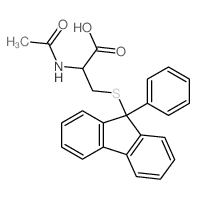 L-Cysteine,N-acetyl-S-(9-phenyl-9H-fluoren-9-yl)- Structure