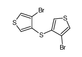 3-bromo-4-(4-bromothiophen-3-yl)sulfanylthiophene结构式