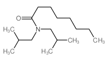 Octanamide,N,N-bis(2-methylpropyl)-结构式