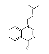 1-(3-Methylbut-2-en-1-yl)quinazolin-4(1H)-one结构式