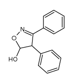 3,4t-diphenyl-4,5-dihydro-isoxazol-5r-ol结构式