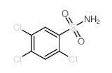 2,4,5-Trichlorobenzenesulfonamide structure