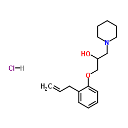 1-(2-Allylphenoxy)-3-(1-piperidinyl)-2-propanol hydrochloride (1:1)结构式