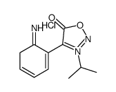 4-(6-iminocyclohexa-1,3-dien-1-yl)-3-propan-2-yloxadiazol-3-ium-5-olate,hydrochloride结构式