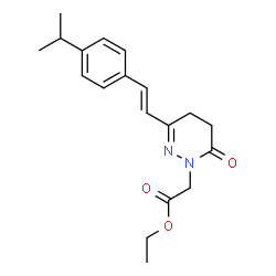 ETHYL 2-[3-(4-ISOPROPYLSTYRYL)-6-OXO-5,6-DIHYDRO-1(4H)-PYRIDAZINYL]ACETATE结构式