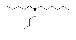 n-C6H13B(O-n-C4H9)2结构式