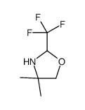 4,4-Dimethyl-2-(trifluoromethyl)oxazolidine结构式