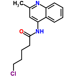 5-Chloro-N-(2-methyl-4-quinolinyl)pentanamide结构式