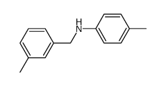 4-methyl-N-(3-methylbenzyl)aniline Structure