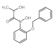 N,2-dihydroxy-N-(2-phenylmethoxyphenyl)propanamide结构式