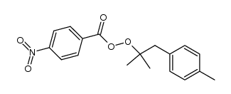1-p-Methylbenzyl-1-methylethyl-p-nitroperbenzoat结构式