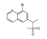 8-bromo-6-(1-methylsulfonylethyl)quinoline结构式