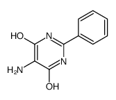 5-amino-4-hydroxy-2-phenyl-1H-pyrimidin-6-one结构式