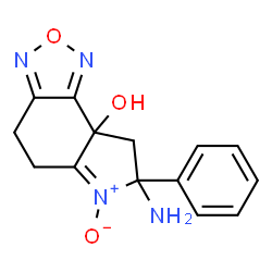 8aH-Pyrrolo[3,2-e]-2,1,3-benzoxadiazol-8a-ol,7-amino-4,5,7,8-tetrahydro-7-phenyl-,6-oxide(9CI)结构式