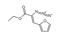 ethyl 2-azido-3-(furan-2-yl)prop-2-enoate结构式