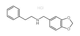 Benzo[1,3]dioxol-5-ylmethyl-phenethyl-amine hydrochloride Structure