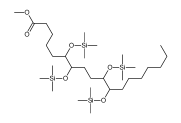 6,7,10,11-Tetrakis[(trimethylsilyl)oxy]octadecanoic acid methyl ester结构式