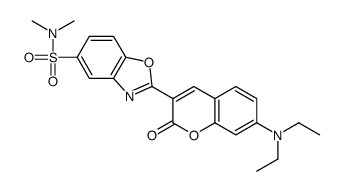 5-Benzoxazolesulfonamide, 2-7-(diethylamino)-2-oxo-2H-1-benzopyran-3-yl-N,N-dimethyl-结构式
