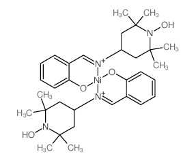 Nickel,bis[4-[[(2-hydroxyphenyl)methylene]amino]-2,2,6,6-tetramethyl-1-piperidinyloxyato-N4,O4]-(9CI) Structure
