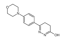 3-(4-morpholin-4-ylphenyl)-4,5-dihydro-1H-pyridazin-6-one结构式