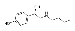 4-[2-(butylamino)-1-hydroxyethyl]phenol结构式