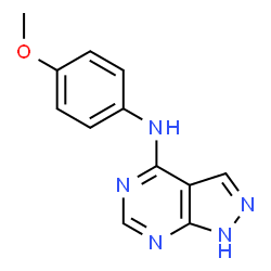 N-(4-Methoxyphenyl)-1H-pyrazolo[3,4-d]pyrimidin-4-amine Structure