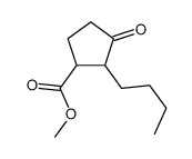 methyl 2-butyl-3-oxocyclopentanecarboxylate structure