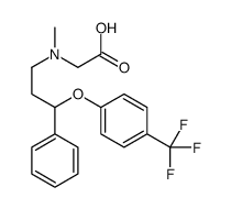 2-[methyl-[3-phenyl-3-[4-(trifluoromethyl)phenoxy]propyl]amino]acetic acid Structure