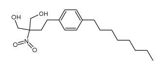 2-nitro-2-(4-octylphenethyl)propane-1,3-diol Structure