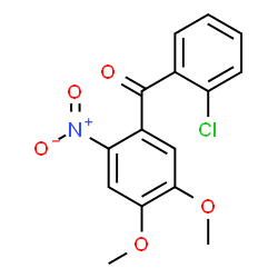 (2-chlorophenyl)-(4,5-dimethoxy-2-nitrophenyl)methanone结构式