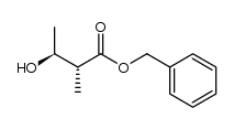 benzyl (2S,3R)-2-methyl-3-hydroxybutanoate结构式