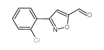 3-(2-Chloro-phenyl)-isoxazole-5-carbaldehyde Structure