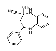 3-methyl-5-phenyl-2,6-diazabicyclo[5.4.0]undeca-7,9,11-triene-3-carbonitrile结构式