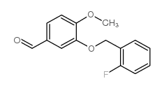 3-(2-FLUORO-BENZYLOXY)-4-METHOXY-BENZALDEHYDE structure