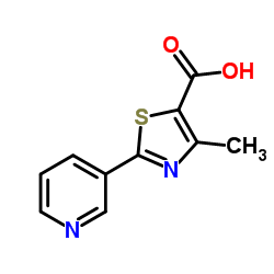 4-甲基-2-吡啶-3-噻唑-5-甲酸结构式